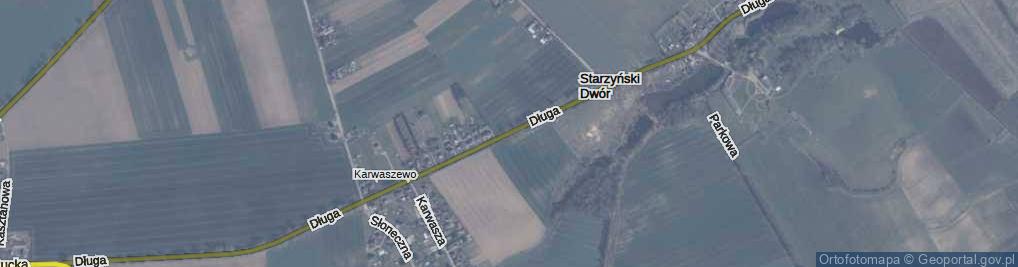 Zdjęcie satelitarne Długa ul.